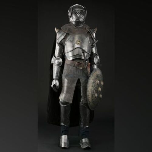 Mounted Knight Costume, Sword, and Shield