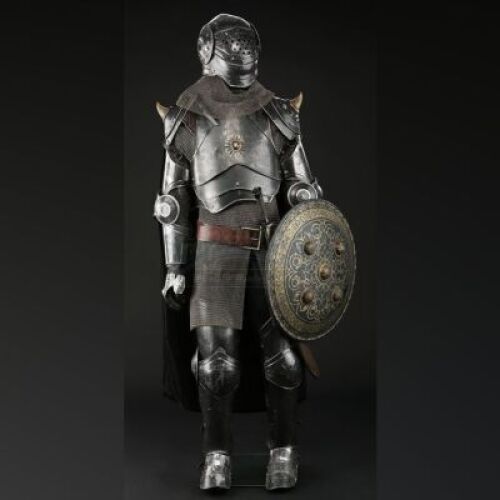 Mounted Knight Costume, Sword, and Shield