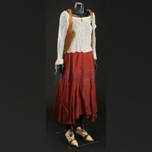 Alice's (Alicia Vikander) Corset and Red Skirt Costume