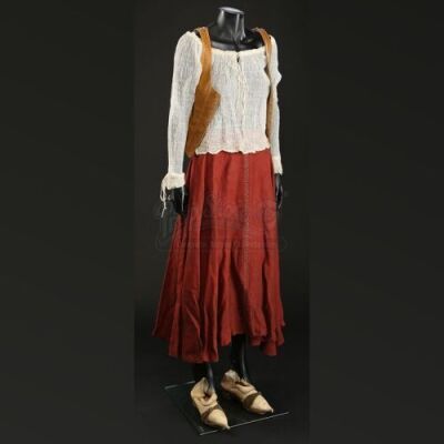 Alice's (Alicia Vikander) Corset and Red Skirt Costume