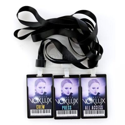 Lot # 39: Three Assorted Vox Lux Show Badges