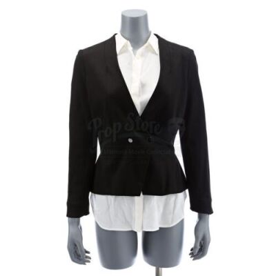 Lot # 46: Yanmei's Translator's (Lya Yanne) Meeting Celeste Coat and Blouse