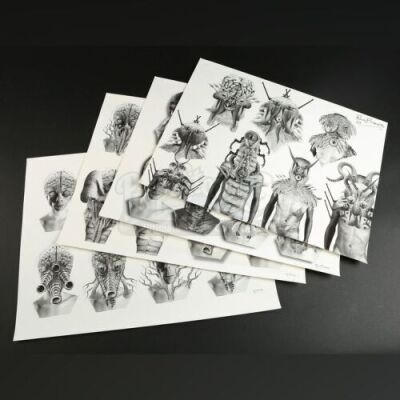 MEN IN BLACK 3 (2012) - Production Used Rick Baker Alien Concept Prints