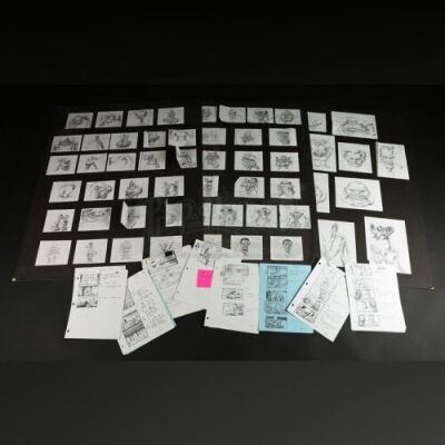 THE NUTTY PROFESSOR (1996) - Production Used Character Concepts and Storyboards Prints