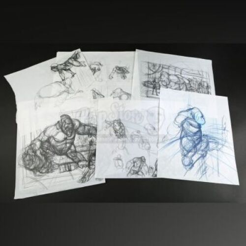 MIGHTY JOE YOUNG (1998) - Hand-Drawn Pencil Sketches
