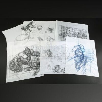 MIGHTY JOE YOUNG (1998) - Hand-Drawn Pencil Sketches