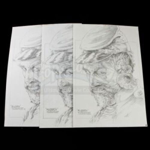 WILD WILD WEST (1999) - General McGrath (Ted Levine) Hand-Drawn Concept Sketches