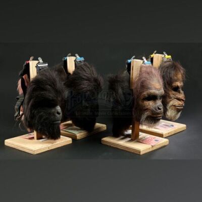 PLANET OF THE APES (2001) - Gorilla and Chimp Face Masks