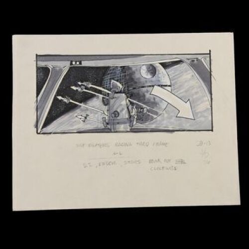STAR WARS - EP VI - RETURN OF THE JEDI (1983) - Hand-Drawn Storyboard - SB 13