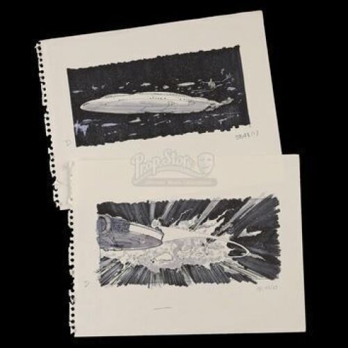 STAR WARS - EP VI - RETURN OF THE JEDI (1983) - Hand-Drawn Storyboards - SB 48 (1) + (2)