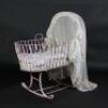 THE WOMAN IN BLACK - Pink Baby Crib with Drapes & Dressings