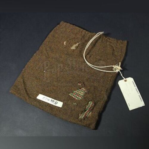 THE WOMAN IN BLACK 2: ANGEL OF DEATH - Edward's (Oaklee Pendergast) Brown Bag with Evacuation Tag