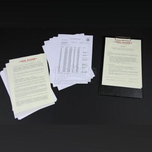 RUSH - Assorted BRM Paperwork for Paul Ricard Circuit with Clipboard and Pen (RP242)