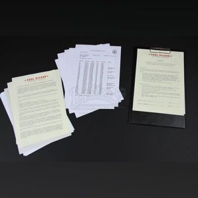RUSH - Assorted BRM Paperwork for Paul Ricard Circuit with Clipboard and Pen (RP242)