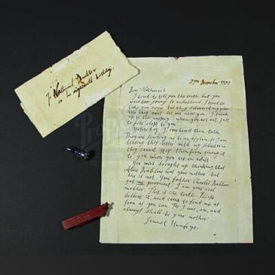 THE WOMAN IN BLACK 2: ANGEL OF DEATH - Letters to Nathaniel Drablow with Wax Sealing Kit