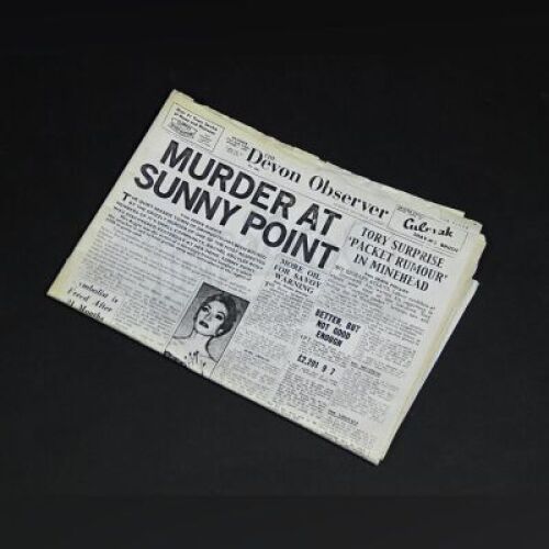 THE WOMAN IN BLACK 2: ANGEL OF DEATH - 'The Devon Observer' Prop Newspaper