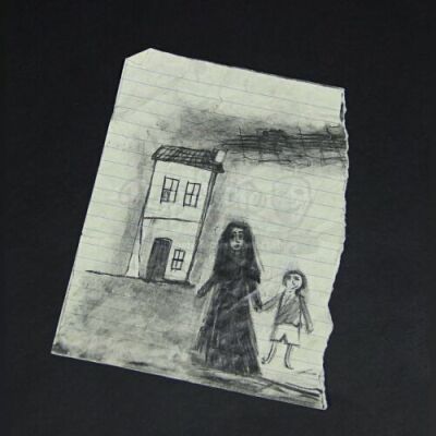 THE WOMAN IN BLACK 2: ANGEL OF DEATH - Hero Edward's (Oaklee Pendergast) House Drawing