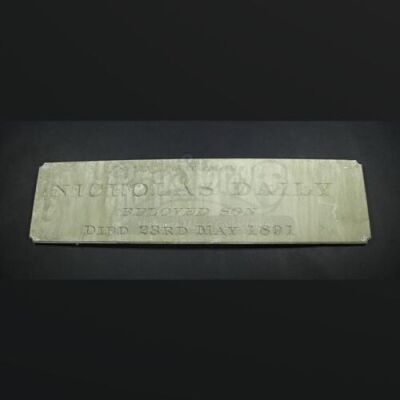THE WOMAN IN BLACK - Nicholas Daily (Sidney Johnston) Memorial Plaque