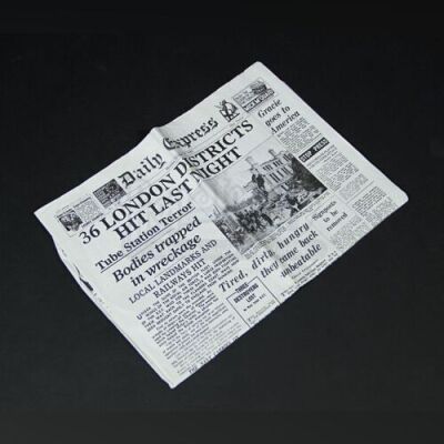 THE WOMAN IN BLACK 2: ANGEL OF DEATH - 'The Daily Express' Prop Newspaper