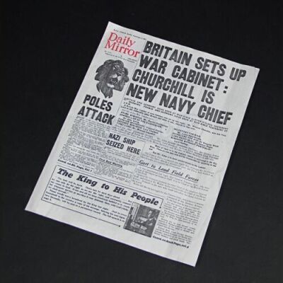 THE WOMAN IN BLACK 2: ANGEL OF DEATH - 'Daily Mirror' Prop Newspaper