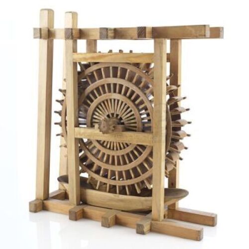 Lot # 77: Hall of Knowledge Wooden Water Wheel