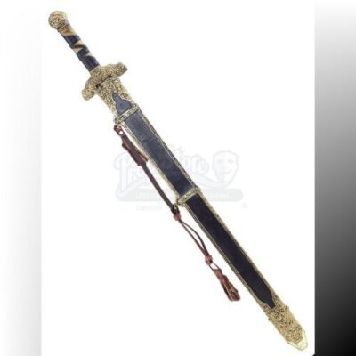 Lot # 126: Commander Wu's (Eddie Peng) Gold Tiger Corps Sheathed Sword
