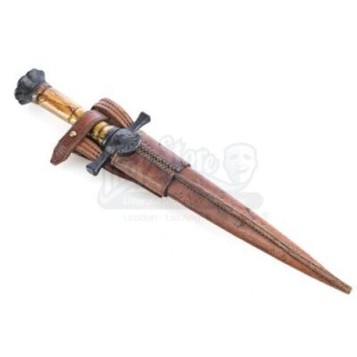 Lot # 140: William's (Matt Damon) Resin Boot Dagger and Sheath