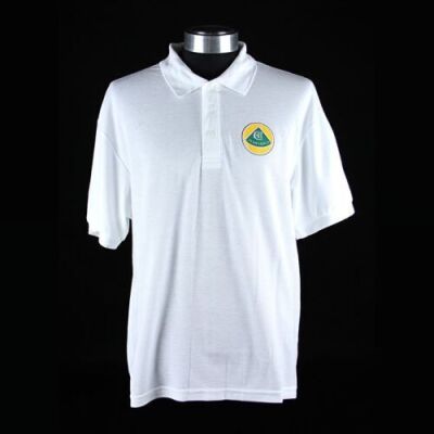 RUSH - White Team Lotus Polo Shirt (RP011)