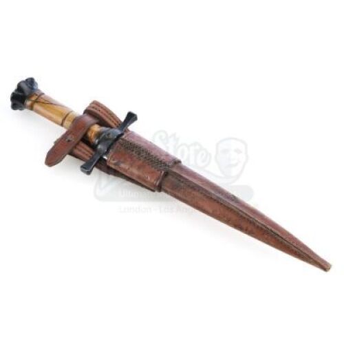 Lot # 240: William's (Matt Damon) Urethane Boot Dagger and Sheath