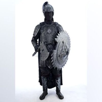Lot # 327: Black Bear Corps Soldier Armor with Weapons