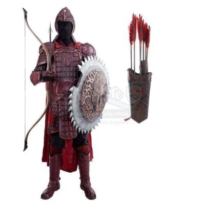 Lot # 379: Red Eagle Corps Soldier Armor with Weapons