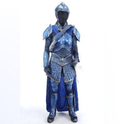 Lot # 467: Commander Lin Mae (Tian Jing) Blue Crane Corps Armor with Sheathed Sword and Boot Dagger