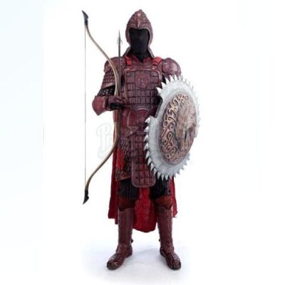 Lot # 472: Red Eagle Corps Soldier Armor with Weapons