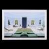 Lot #7 - 2001: A SPACE ODYSSEY (1968) - Limited-Edition Number One Autographed Print of Bedroom and Monolith by Keith Hamshere