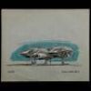 Lot #28 - ALIENS (1986) - Hand-Drawn Ron Cobb Sulaco Dropship Concept Sketch