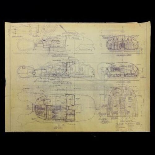 Lot #171 - BLADE RUNNER (1982) - Spinner Blueprint