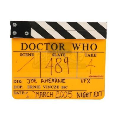 Lot #244 - DOCTOR WHO: BAD WOLF (2005) - March 2005 Production Clapperboard