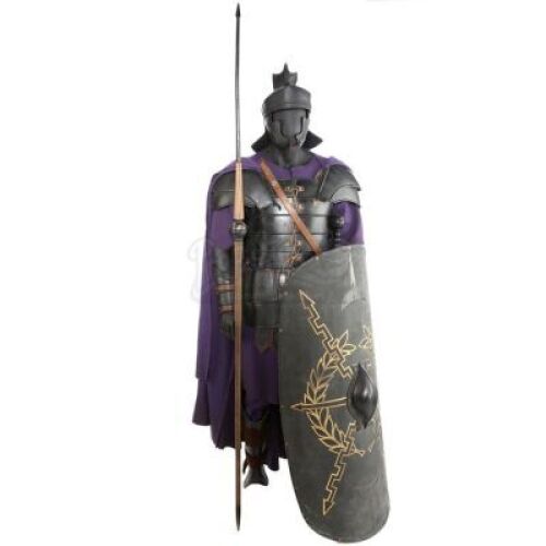 Lot #308 - GLADIATOR (2000) - Praetorian Guard Costume with Sword, Spear, and Shield