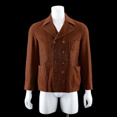 Lot #312 - THE GODFATHER: PART II (1974) - Vito Corleone's (Robert De Niro) Screen-Matched Brown Pea Coat