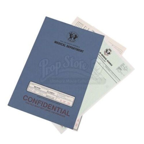 Lot #420 - JAMES BOND: TOMORROW NEVER DIES (1997) - James Bond's (Pierce Brosnan) Medical File