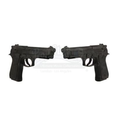 Lot #527 - THE MATRIX (1999) - Neo's (Keanu Reeves) Pair of Beretta Pistols