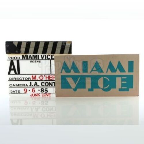 Lot #534 - MIAMI VICE (TV SERIES, 1984 - 1990) - Clapperboard and Dash Card