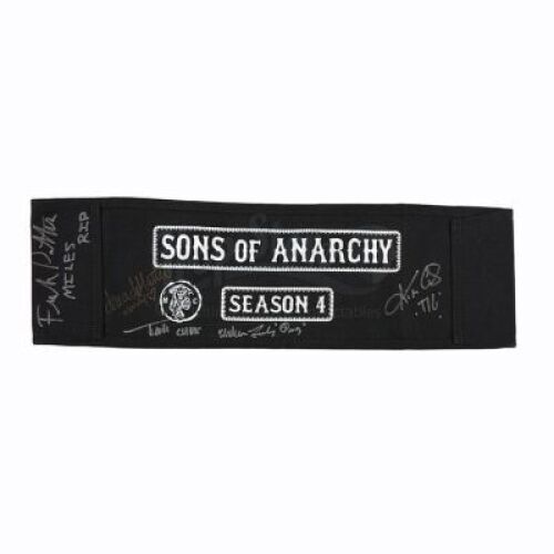 Lot #629 - SONS OF ANARCHY (TV SERIES 2008-2014) - Season 4 Cast-Autographed Chair Back