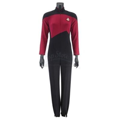 Lot #653 - STAR TREK: THE NEXT GENERATION (TV SERIES, 1987-1994) - Maroon Command Uniform