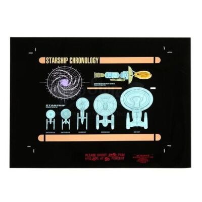 Lot #659 - STAR TREK: DEEP SPACE NINE (TV SERIES 1993-1999) - Starship Chronology Computer Display