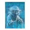 Lot #681 - STAR WARS: THE LAST JEDI (2017) - Hand-Painted Yoda Portrait with Personalised Frank Oz Signature