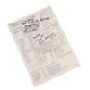 Lot #688 - STAR WARS: THE PHANTOM MENACE (1999) - Ray Park and Ewan McGregor Autographed Call Sheet