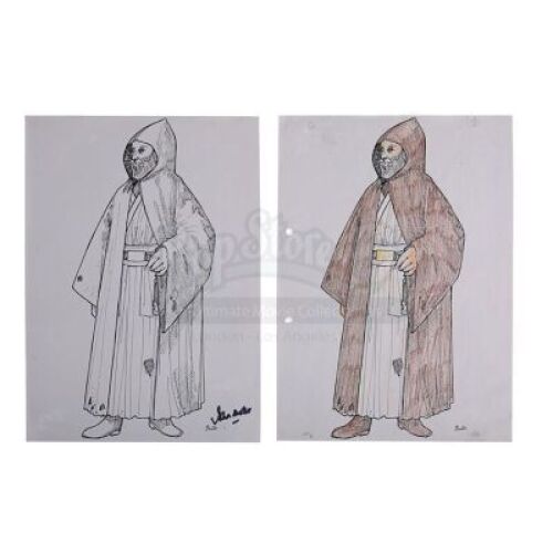 Lot #705 - STAR WARS: A NEW HOPE (1977) - John Mollo Obi-Wan (Alec Guinness) Production Costume Design