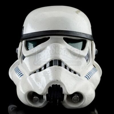 Lot #727 - STAR WARS: A NEW HOPE (1977) - Screen-matched Tantive IV Stormtrooper Helmet