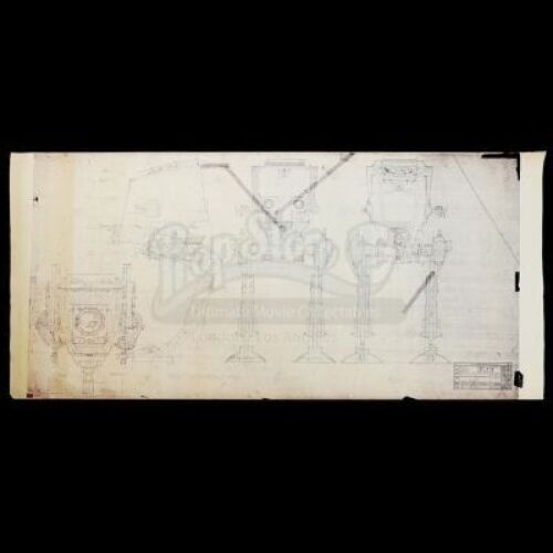 Lot #766 - STAR WARS: RETURN OF THE JEDI (1983) - AT-ST Chicken Walker Blueprint